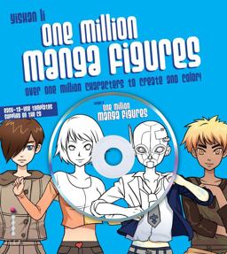 One Million Manga Figures Over One Million Characters to Create and Color  9780740797552 Front Cover
