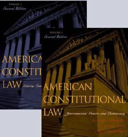 American Constitutional Law American Constitutional Law
