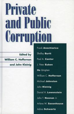 Private and Public Corruption  9780742534926 Front Cover