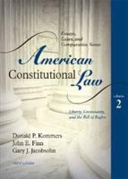 American Constitutional Law Liberty, Community, and the Bill of Rights 3rd 9780742563681 Front Cover