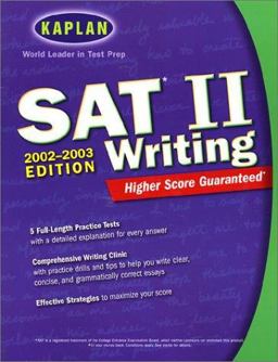 Kaplan SAT II Writing 2002-2003