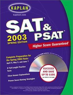 The Kaplan SAT PSAT 2003