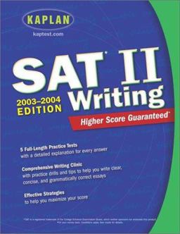 SAT II Writing 2003-2004  9780743241267 Front Cover
