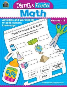 Cut and Paste - Math, Grades 1-3