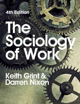 Sociology of Work 4th 9780745650456 Front Cover