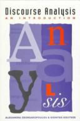 Discourse Analysis An Introduction  9780748608348 Front Cover