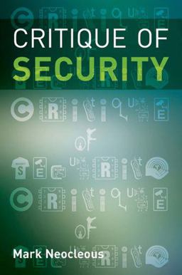 Critique of Security  9780748633296 Front Cover