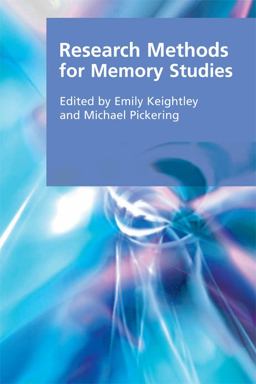 Research Methods for Memory Studies  9780748645961 Front Cover