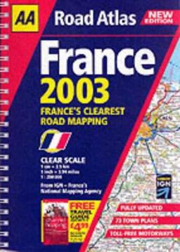 AA Road Atlas France 2003