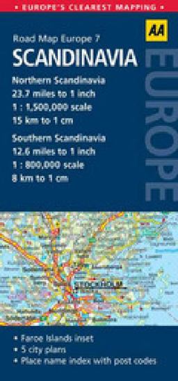 Scandinavia Road Map Europe