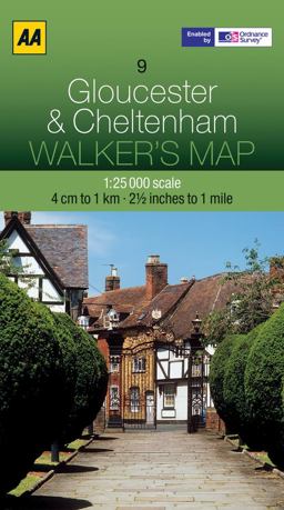 Walker's Map Gloucester and Cheltenham