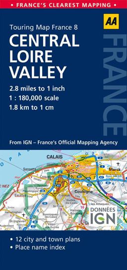 Road Map Central Loire Valley