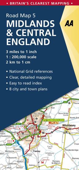 Midlands and Central England Road Map