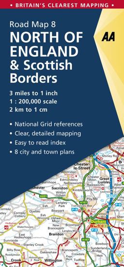 North of England and Scottish Borders Road Map