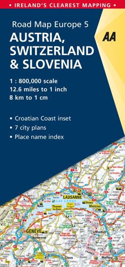 Road Map Austria, Switzerland and Slovenia