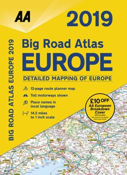 2019 Big Road Atlas Europe