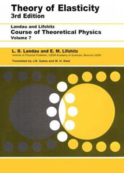 Theory of Elasticity Volume 7 3rd 9780750626330 Front Cover