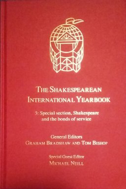 Special Section, Shakespeare and the Bonds of Service