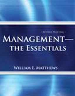 Management - the Essentials Management - the Essentials