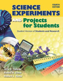 Science Experiments and Projects for Students Student Version of Students and Research 4th 9780757524981 Front Cover