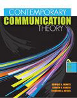 Contemporary Communication Theory  9780757559891 Front Cover