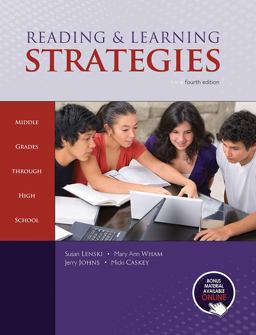 Reading and Learning Strategies Middle Grades Through High School 4th 9780757588129 Front Cover