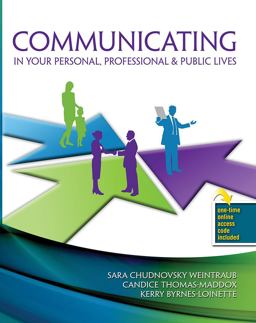 Communicating in Your Personal, Professional and Public Lives  9780757598210 Front Cover