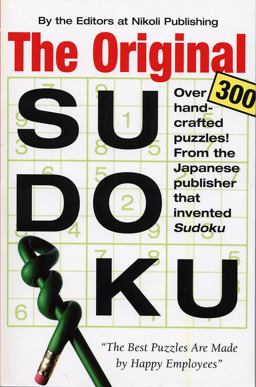 Original Sudoku  9780761142157 Front Cover