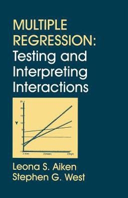 Multiple Regression Testing and Interpreting Interactions  9780761907121 Front Cover
