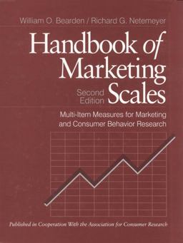 Handbook of Marketing Scales