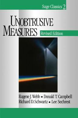Unobtrusive Measures 2nd 9780761920120 Front Cover