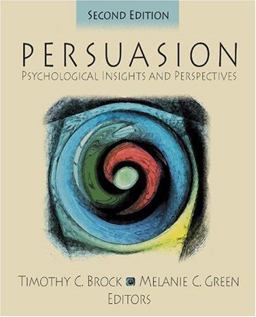 Persuasion Psychological Insights and Perspectives 2nd 9780761928096 Front Cover