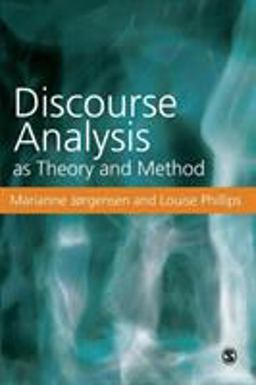 Discourse Analysis As Theory and Method  9780761971122 Front Cover
