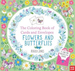 The Coloring Book of Cards and Envelopes: Flowers and Butterflies