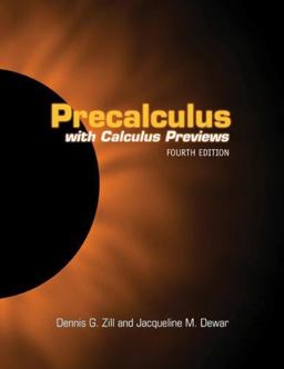 Precalculus with Calculus Previews 4th 9780763737795 Front Cover