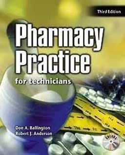 Pharmacy Practice For Technicians Pharmacy Practice For Technicians