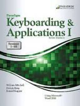 Keyboarding 1-60 and Online Lab