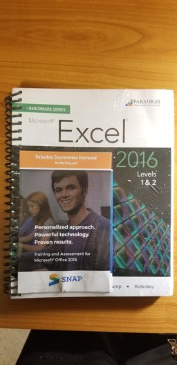 BENCHMARK:MS.EXCEL 2016,L.1+2-W/2 CODES  9780763869892 Front Cover