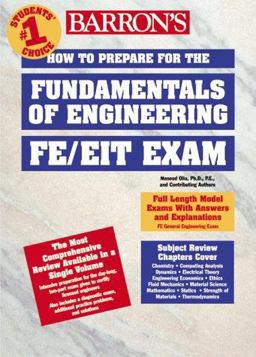How to Prepare for the Fundamentals of Engineering FE/FEIT Exam  9780764106514 Front Cover
