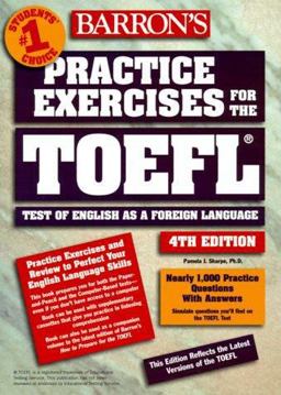 Barron's Practice Exercises for the TOEFL Test 4th 1999 9780764111563 Front Cover