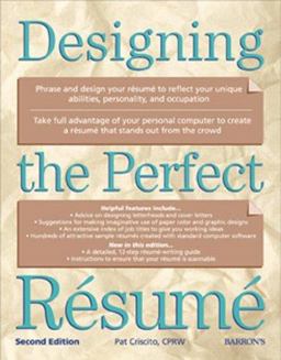 Designing the Perfect Resume 2nd 9780764112683 Front Cover