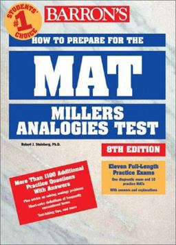 How to Prepare for the MAT-Miller Analogies Test 8th 9780764116681 Front Cover