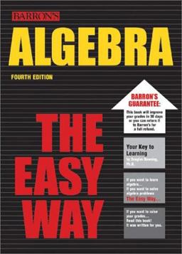 Algebra the Easy Way 4th 9780764119729 Front Cover