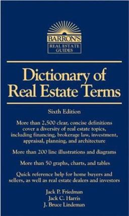 Dictionary of Real Estate Terms 6th 9780764124464 Front Cover