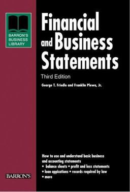 Financial and Business Statements 3rd 9780764134180 Front Cover