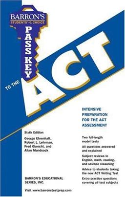 Pass Key to the ACT 6th 9780764135330 Front Cover