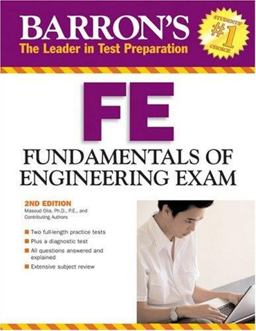 Barron's FE Fundamentals of Engineering Exam 2nd 9780764137075 Front Cover