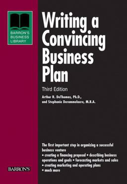 Writing a Convincing Business Plan 3rd 9780764139345 Front Cover