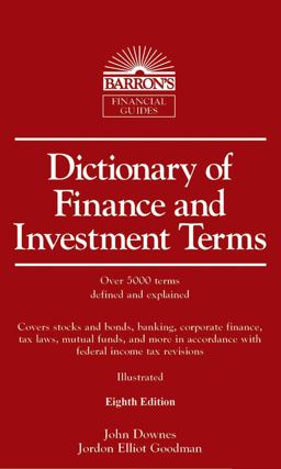 Dictionary of Finance and Investment Terms 8th 9780764143045 Front Cover