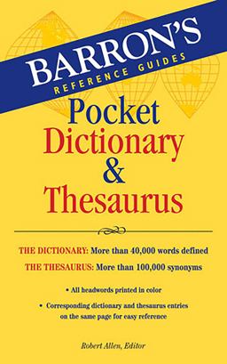 Pocket Dictionary and Thesaurus  9780764143052 Front Cover